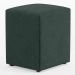 Kit 02 Puffs Quadrado L02 Decorativo Linho Verde - Lyam Decor