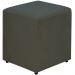 Kit 02 Puffs Quadrado L02 Decorativo Sala de Estar Suede Cinza - Lyam Decor