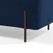 Kit 02 Puffs Retangular Decorativo Status 90x45 D02 Pés de Aço Veludo Azul Oxford C-304 - Lyam Decor