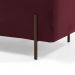 Kit 02 Puffs Retangular Decorativo Status 90x45 D02 Pés de Aço Veludo Marsala C-278 - Lyam Decor