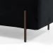 Kit 02 Puffs Retangular Decorativo Status 90x45 D02 Pés de Aço Veludo Preto C-300 - Lyam Decor