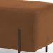 Kit 02 Puffs Retangular Decorativo Status 90x45 D02 Pés de Aço Veludo Telha C-262 - Lyam Decor
