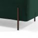 Kit 02 Puffs Retangular Decorativo Status 90x45 D02 Pés de Aço Veludo Verde Musgo C-303 - Lyam Decor