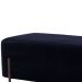 Kit 02 Puffs Retangular Decorativo Status D02 Pés de Aço Veludo Azul Marinho C-287 - Lyam Decor
