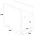 Kit 02 Suportes Para Cpu E Nobreak Com Rodízios Guide L03 Branco - Lyam Decor