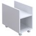 Kit 02 Suportes Para Cpu E Nobreak Com Rodízios Guide L03 Branco - Lyam Decor
