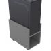Kit 02 Suportes Para Cpu E Nobreak Com Rodízios Guide L03 Cinza - Lyam