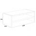 Kit 02 Suportes Para Monitor Stand Home Office Lap 63 cm L03 Branco - Lyam