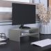 Kit 02 Suportes Para Monitor Stand Home Office Lap 63 cm L03 Cinza - Lyam
