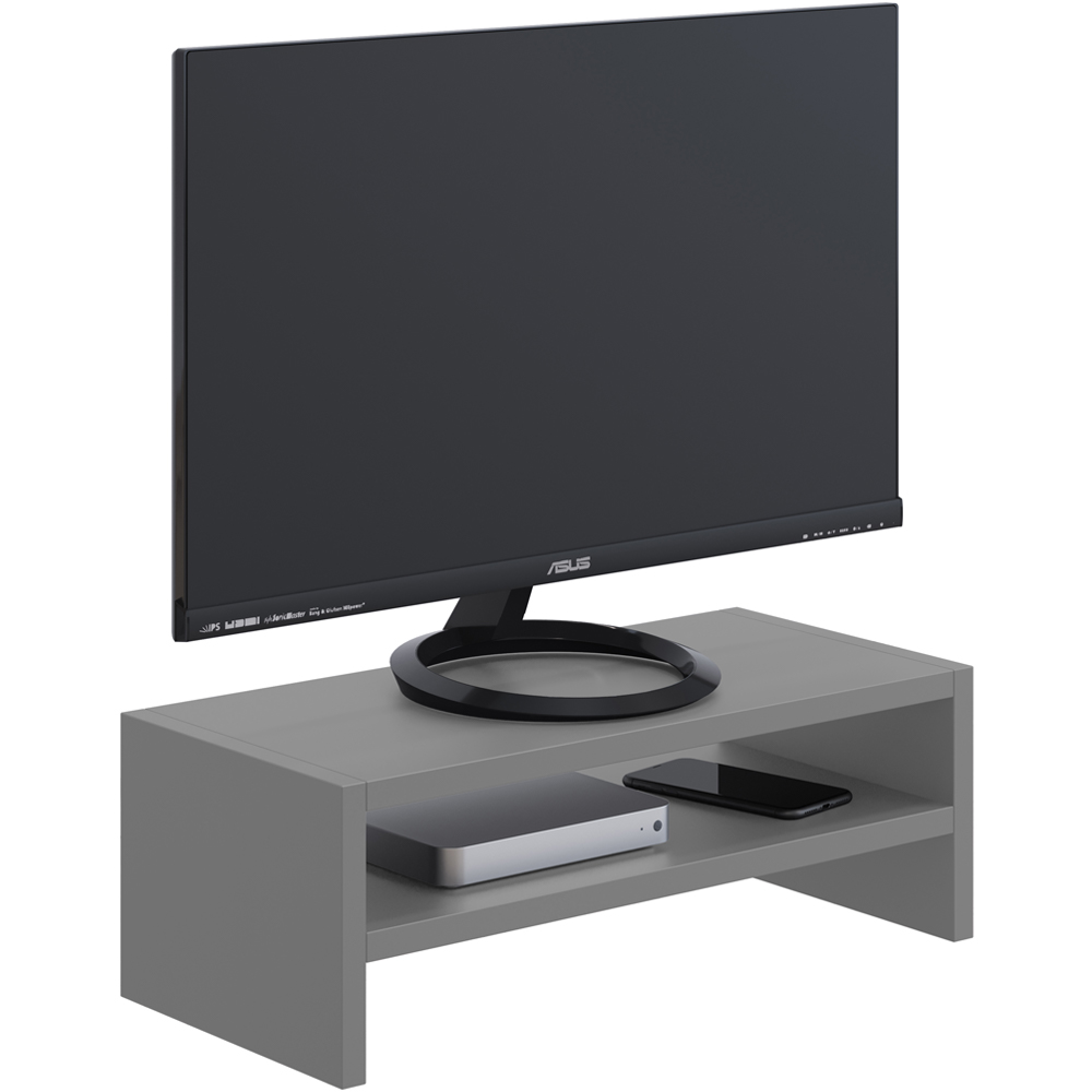 Kit 02 Suportes Para Monitor Stand Home Office Lap 63 cm L03 Cinza - Lyam