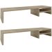 Kit 02 Suportes Para Monitor Stand Home Office Lap 90 cm L03 Amadeirado - Lyam