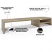 Kit 02 Suportes Para Monitor Stand Home Office Lap 90 cm L03 Amadeirado - Lyam