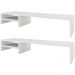 Kit 02 Suportes Para Monitor Stand Home Office Lap 90 cm L03 Branco - Lyam