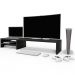 Kit 02 Suportes Para Monitor Stand Home Office Lap 90 cm L03 Preto - Lyam