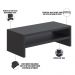 Kit 02 Suportes Stand Para Monitores Mesa Escritório Home Office Lap L03 Preto - Lyam Decor
