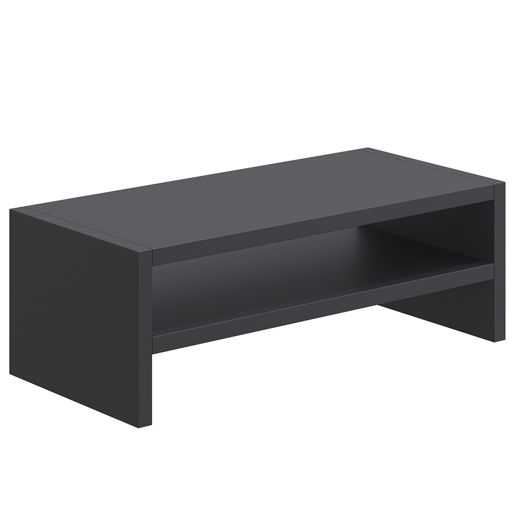 Kit 02 Suportes Stand Para Monitores Mesa Escritório Home Office Lap L03 Preto - Lyam Decor