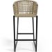 Kit 03 Banqueta Para Área Gourmet Cozinha Varanda Corda Náutica Porto D04 Bege - Lyam Decor