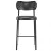 Kit 03 Banquetas Alta Bar Cozinha Sala De Jantar Preto Elira L02 Couríssimo Preto - Lyam Decor