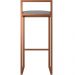 Kit 03 Banquetas Alta Para Cozinha Sala De Jantar Hanna L02 Bronze Corano Cinza - Lyam Decor