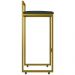 Kit 03 Banquetas Alta Para Cozinha Sala De Jantar Hanna L02 Dourado Linho Verde Musgo - Lyam Decor