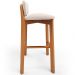 Kit 03 Banquetas Alta Para Cozinha Sala de Jantar Bar Dara L02 Suede Bege - Lyam Decor