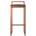 Kit 03 Banquetas Alta Para Cozinha Sala de Jantar Hanna L02 Bronze Linho Chumbo - Lyam Decor