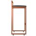 Kit 03 Banquetas Alta Para Cozinha Sala de Jantar Hanna L02 Bronze Linho Chumbo - Lyam Decor