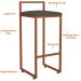 Kit 03 Banquetas Alta Para Cozinha Sala de Jantar Hanna L02 Bronze Linho Chumbo - Lyam Decor