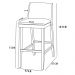 Kit 03 Banquetas Altas Estofada Para Cozinha Sala De Jantar Fixa Maitê B05 Facto Bege - Lyam Decor