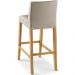 Kit 03 Banquetas Altas Estofada Para Cozinha Sala De Jantar Fixa Maitê B05 Facto Bege - Lyam Decor
