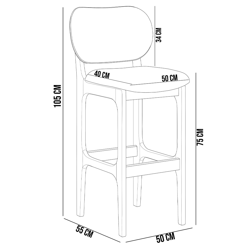 Kit 03 Banquetas Altas Para Cozinha Bancada Sala Tela Betta Fixa L02 Suede Bege - Lyam