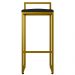 Kit 03 Banquetas Altas Para Cozinha Sala De Jantar Hanna L02 Dourado Suede Preto - Lyam Decor