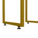 Kit 03 Banquetas Altas Para Cozinha Sala De Jantar Hanna L02 Dourado Suede Preto - Lyam Decor