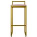 Kit 03 Banquetas Altas Para Cozinha Sala De Jantar Hanna L02 Dourado Suede Rosê - Lyam Decor