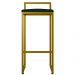 Kit 03 Banquetas Altas Para Cozinha Sala De Jantar Hanna L02 Dourado Suede Verde Musgo - Lyam Decor