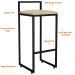 Kit 03 Banquetas Altas Para Cozinha Sala de Jantar Hanna L02 Preto Suede Bege - Lyam Decor
