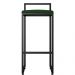 Kit 03 Banquetas Altas Para Cozinha Sala de Jantar Hanna L02 Preto Suede Verde Musgo - Lyam Decor