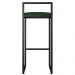 Kit 03 Banquetas Altas Para Cozinha Sala de Jantar Hanna L02 Preto Suede Verde Musgo - Lyam Decor