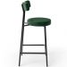 Kit 03 Banquetas Baixa Para Cozinha Sala De Jantar Bancada Milão L02 Facto Verde Musgo - Lyam Decor