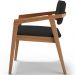 Kit 03 Cadeiras Para Sala de Jantar Estar Living Giorgia L02 Suede Preto - Lyam Decor