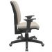 Kit 03 Cadeiras de Escritório Diretor Office Base Giratória Preto Alta Flexi P03 Suede Bege - Lyam