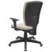 Kit 03 Cadeiras de Escritório Diretor Office Base Giratória Preto Alta Flexi P03 Suede Bege - Lyam