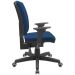 Kit 03 Cadeiras de Escritório Diretor Office Giratória Preto Alta Flexi P03 Poliéster Azul - Lyam