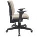 Kit 03 Cadeiras de Escritório Executiva Office Giratória Preto Baixa Flexi P03 Vinil Bege - Lyam