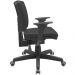 Kit 03 Cadeiras de Escritório Executiva Office Giratória Preto Baixa Flexi P03 Vinil Preto - Lyam