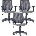 Kit 03 Cadeiras de Escritório Giratória Executiva Ergonômica Tech L02 Corino Cinza - Lyam Decor