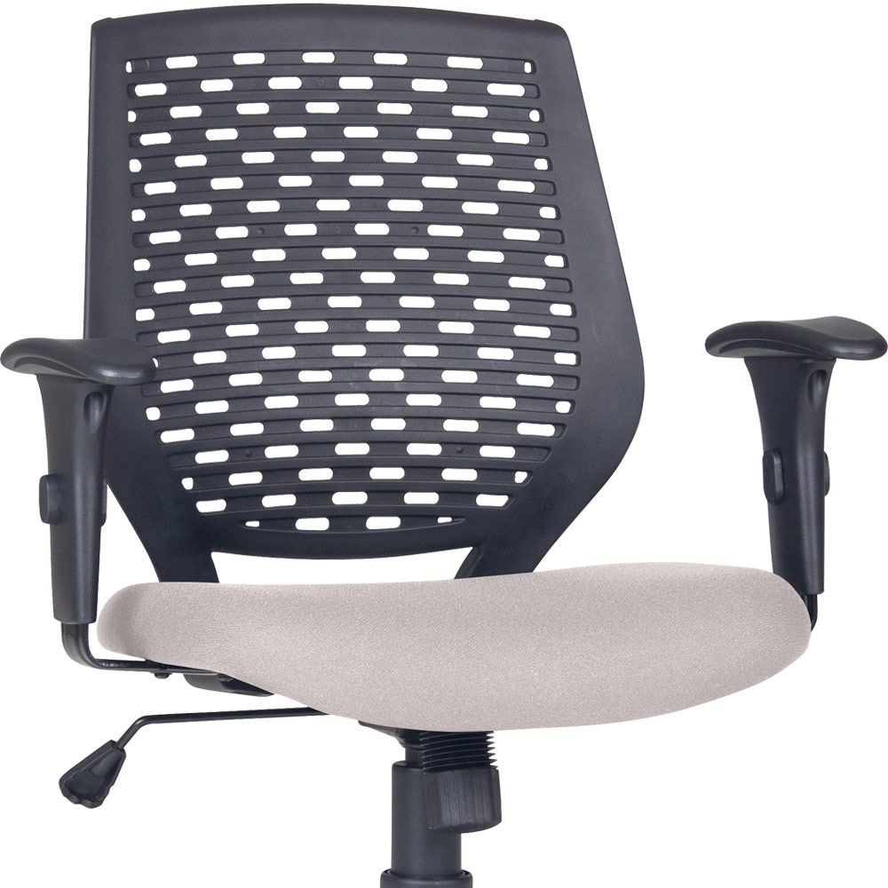 Kit 03 Cadeiras de Escritório Giratória Executiva Ergonômica Tech L02 Suede Bege - Lyam Decor