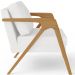 Kit 03 Poltrona Decorativa Para Sala Pietra Estrutura De Madeira L02 Corano Branco - Lyam Decor