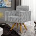 Kit 03 Poltronas Decorativa Base Giratória de Madeira Helô L02 Pied Poule - Lyam Decor