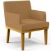 Kit 03 Poltronas Decorativa Para Sala De Estar E Recepção Beatriz W01 Bouclê Mostarda - Lyam Decor